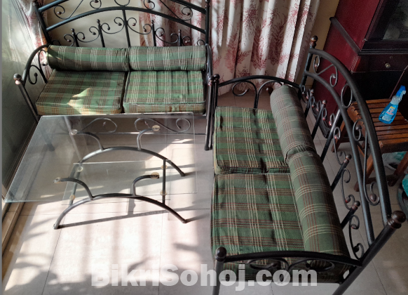 Sofa set (with central table) for sale